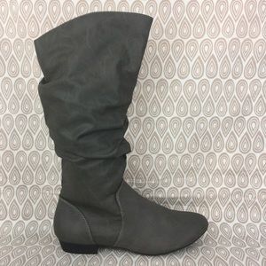 Lower East Side Women Gray Slouch Boots SZ 11 S548